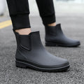 Short Men'S Rain Boots Waterproof Mens Rubber Shoes Comfortable Mens Fishing Boots Work Male Safety Shoes New Botas Para Hombre