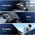 Vacuum Suction Magnetic Phone Holder - Advanced Foldable & Retractable Mount for Secure Windshield Installation