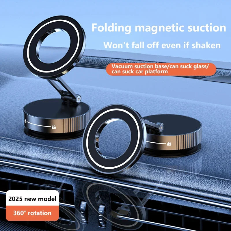 Xiaomi Super Strong Magnetic Phone Holder - Foldable 360° Adjustable Vacuum Mount for Car, Desk, and Bathroom