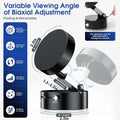 Vacuum Suction Magnetic Phone Holder - Advanced Foldable & Retractable Mount for Secure Windshield Installation