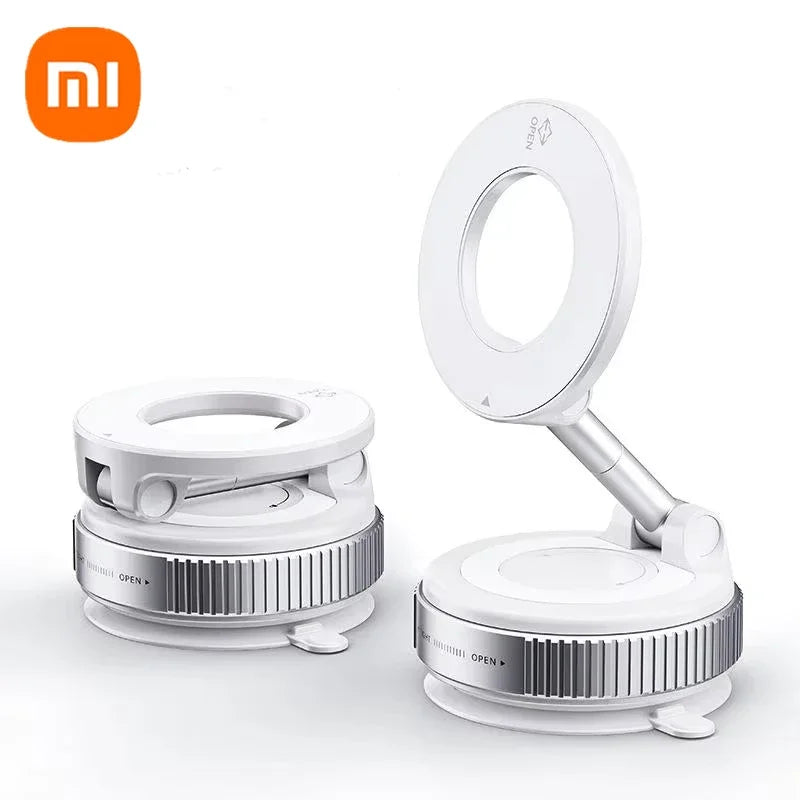 Xiaomi Super Strong Magnetic Phone Holder - Foldable 360° Adjustable Vacuum Mount for Car, Desk, and Bathroom