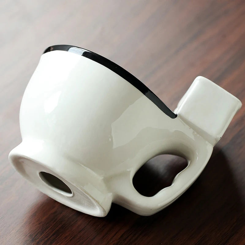 300Ml Novelty Toilet Shape Mug Cup Coffee Ceramic Mug with Handle Water Cup Coffee Tea Milk Ice Cream Cup Funny for Gifts