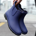 Short Men'S Rain Boots Waterproof Mens Rubber Shoes Comfortable Mens Fishing Boots Work Male Safety Shoes New Botas Para Hombre